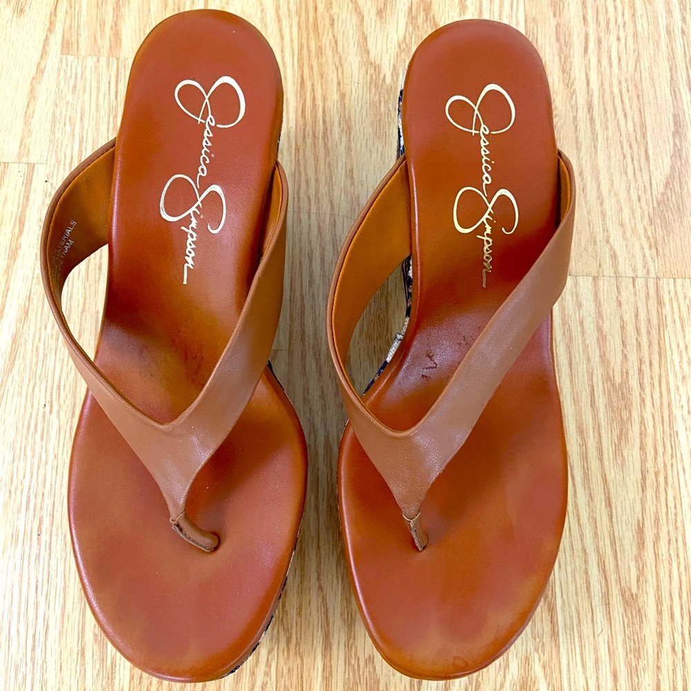 Jessica Simpson 4 “ wedge sandal, size 8M, 38.5